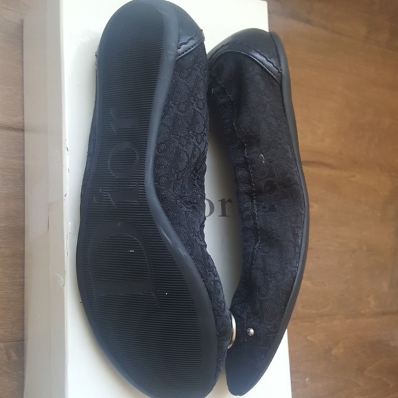 Christian Dior Discontinued Black Ballet Flats - Picture 3 of 4